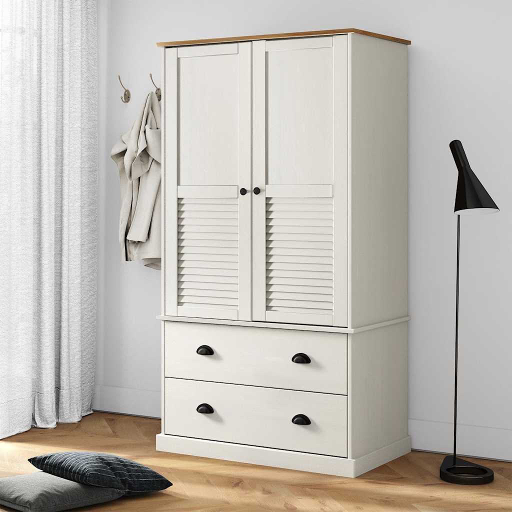 vidaXL Vaatekaappi VIGO valkoinen 90x55x170 cm