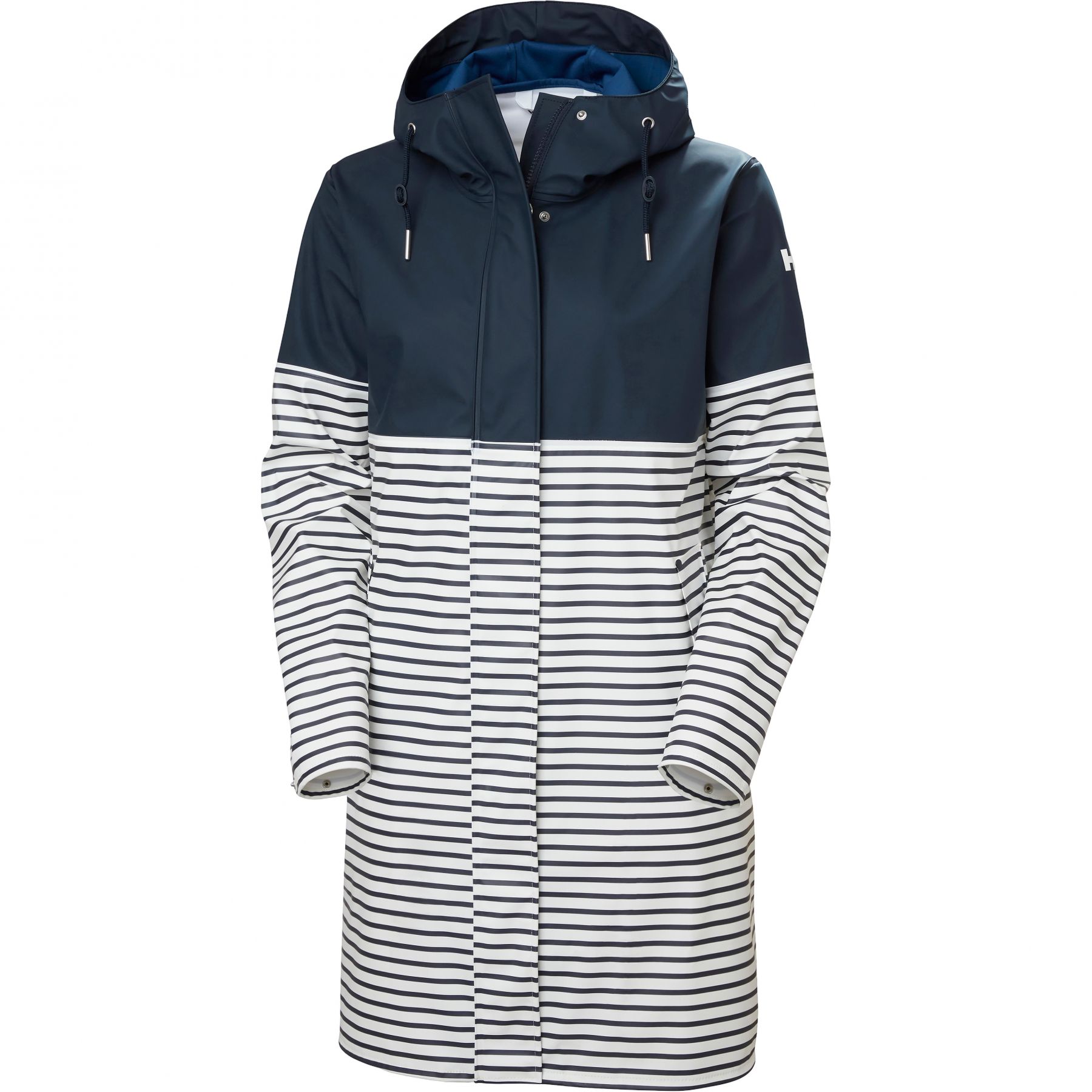 Helly Hansen Moss Block PU, sadetakki, naisten, navy/valkoinen